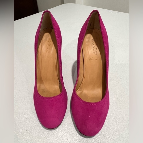 J. Crew Shoes - J.Crew Mona Pumps Italian Leather/Suede Excellent 6.5  wildberry